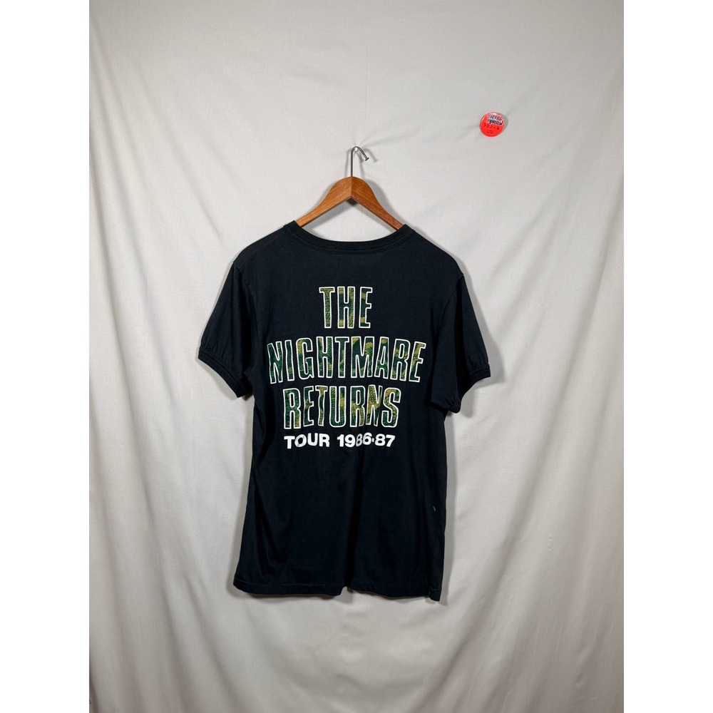 Vintage 1986 Alice Cooper The Nightmare Returns Tour T-Shirt Black XL 80s Rock - Picture 2 of 3